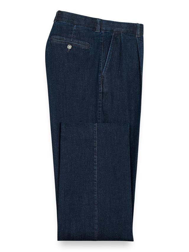 Pleated Denim Pants Product Image