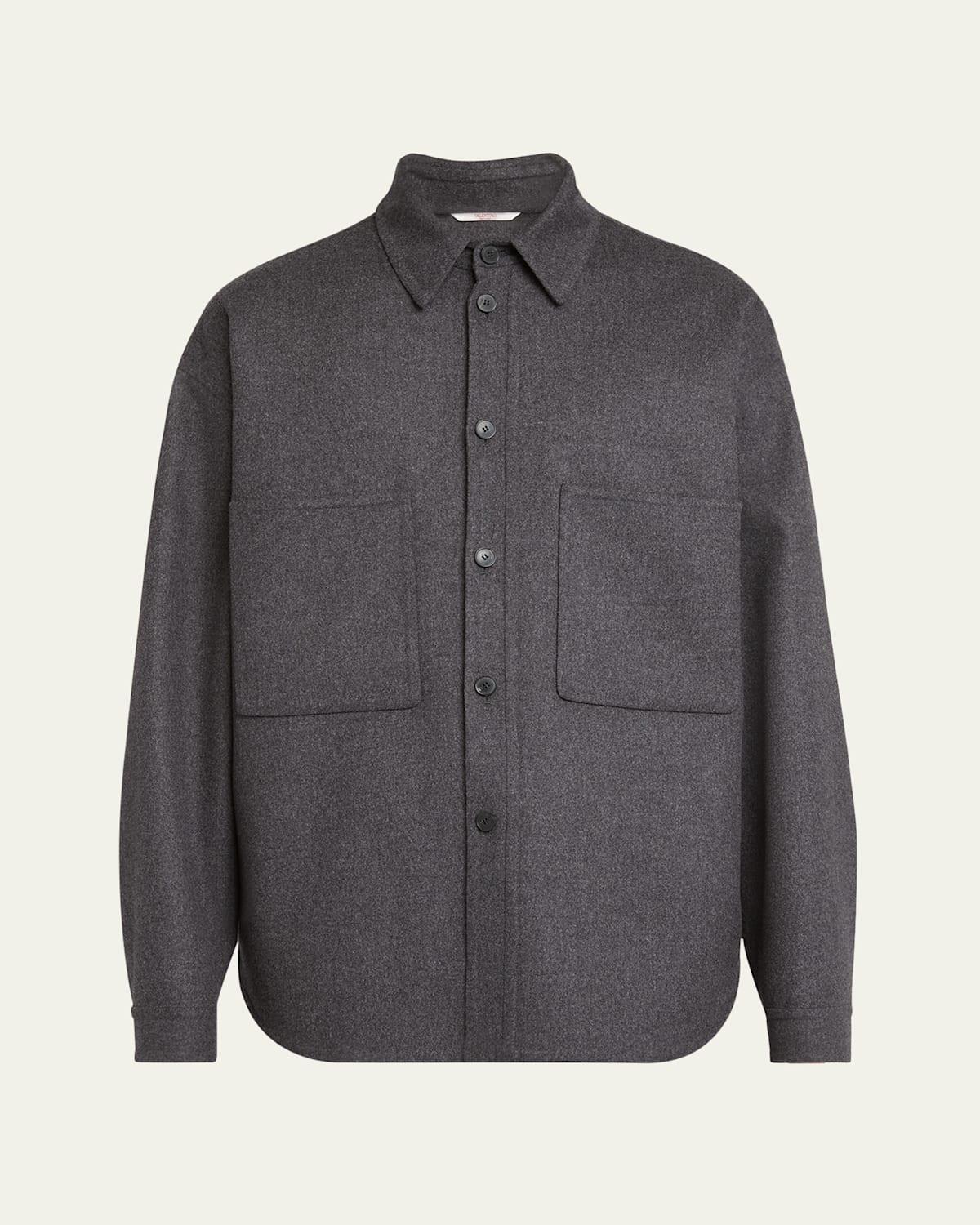 Mens Wool Felt Overshirt Product Image