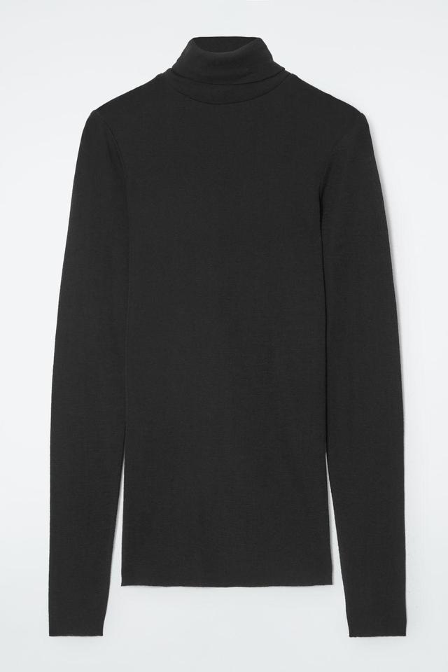 MERINO WOOL TURTLENECK TOP Product Image