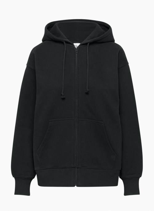 cozy fleece boyfriend zip hoodie Product Image