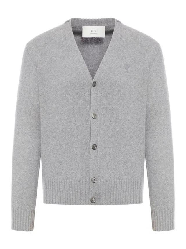 Ami Paris Sweater In Gris Claro Product Image