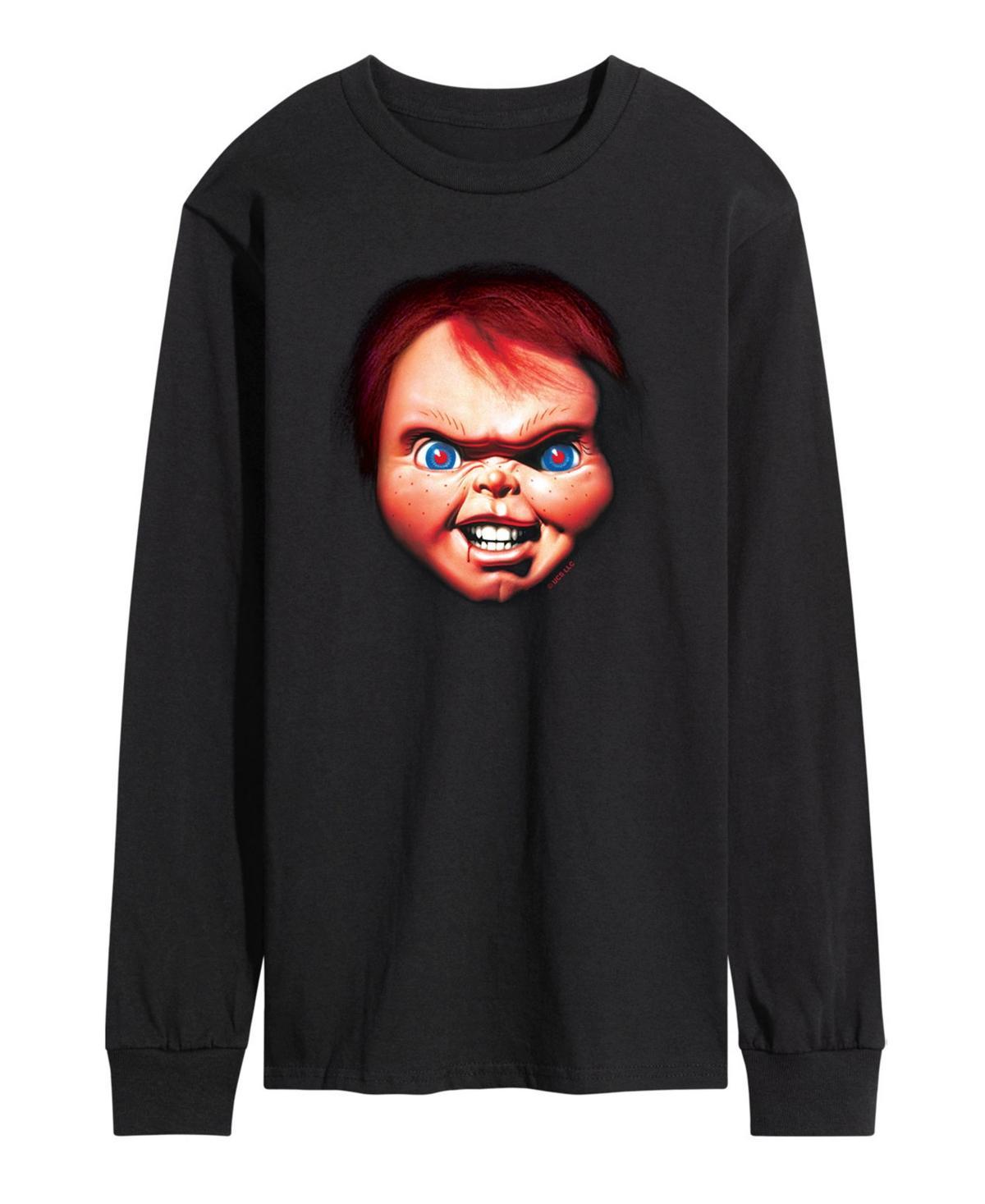 Mens Chucky Face Long Sleeve T-shirt Product Image