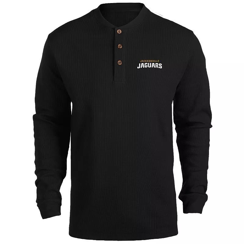 Mens Dunbrooke Jacksonville Jaguars Logo Maverick Thermal Henley Long Sleeve T-Shirt Product Image