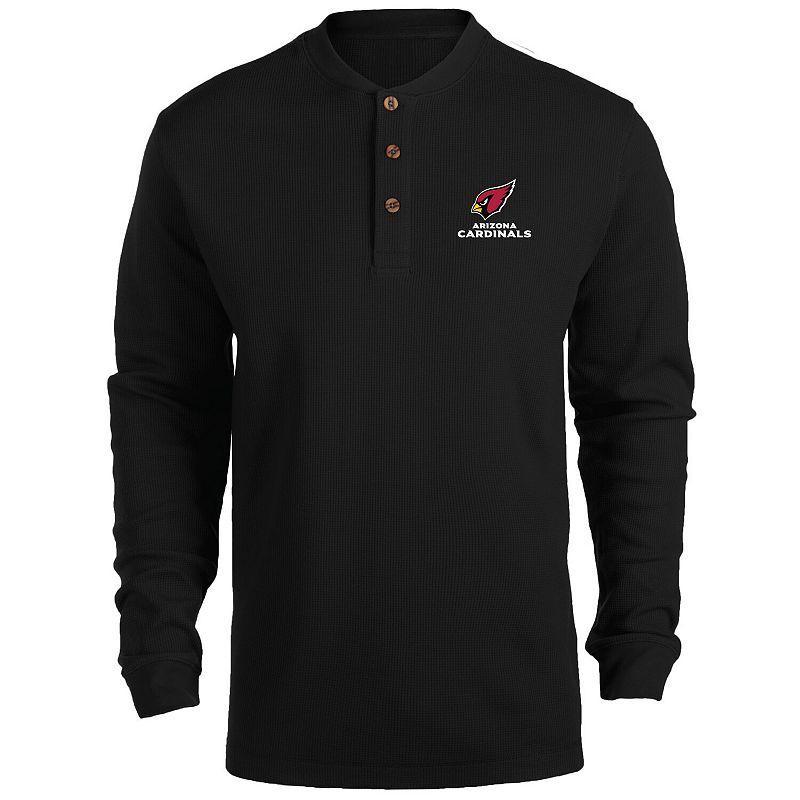 Mens Dunbrooke Arizona Cardinals Logo Maverick Thermal Henley Long Sleeve T-Shirt Product Image