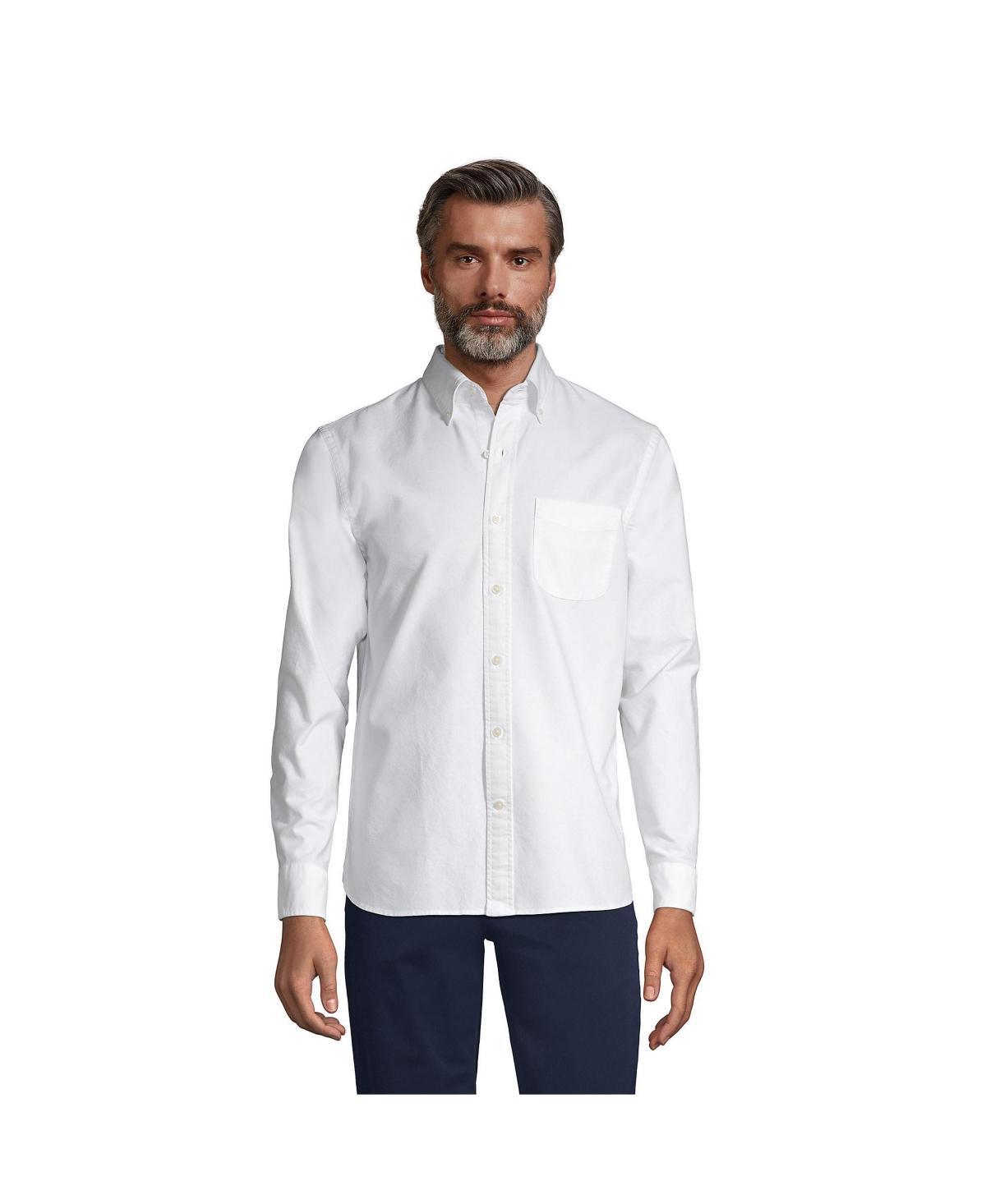 Mens Lands End Button-Down Sail Rigger Oxford Button-Down Shirt Product Image