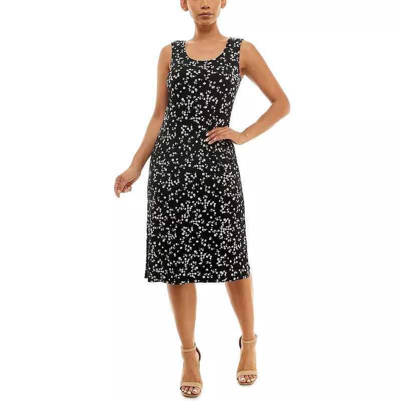 Womens Nina Leonard Bar Back Midi Dress Product Image