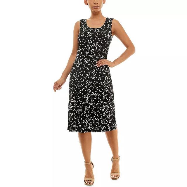 Womens Nina Leonard Bar Back Midi Dress Product Image