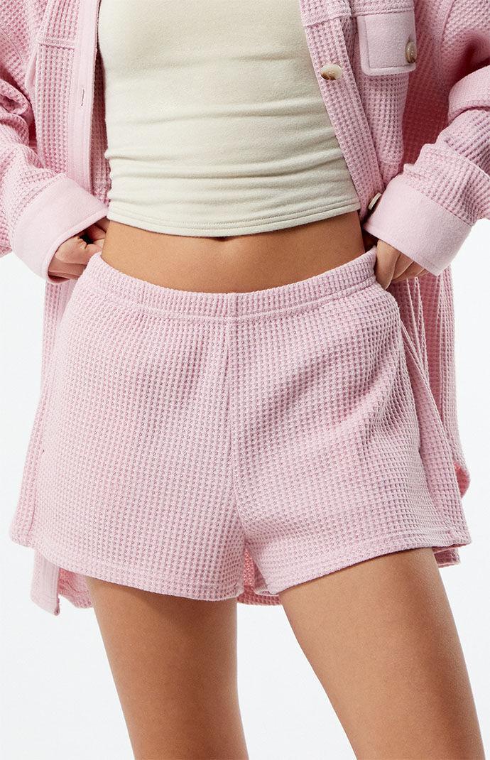 Women's Easy Mini Waffle Knit Lounge Shorts Product Image