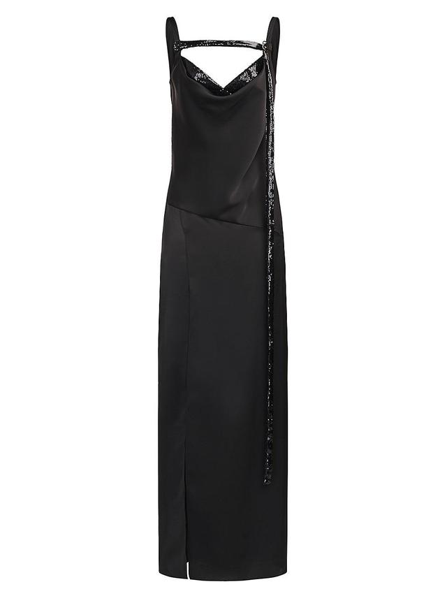 Womens Nomi Satin Cowl-Neck Gown Product Image