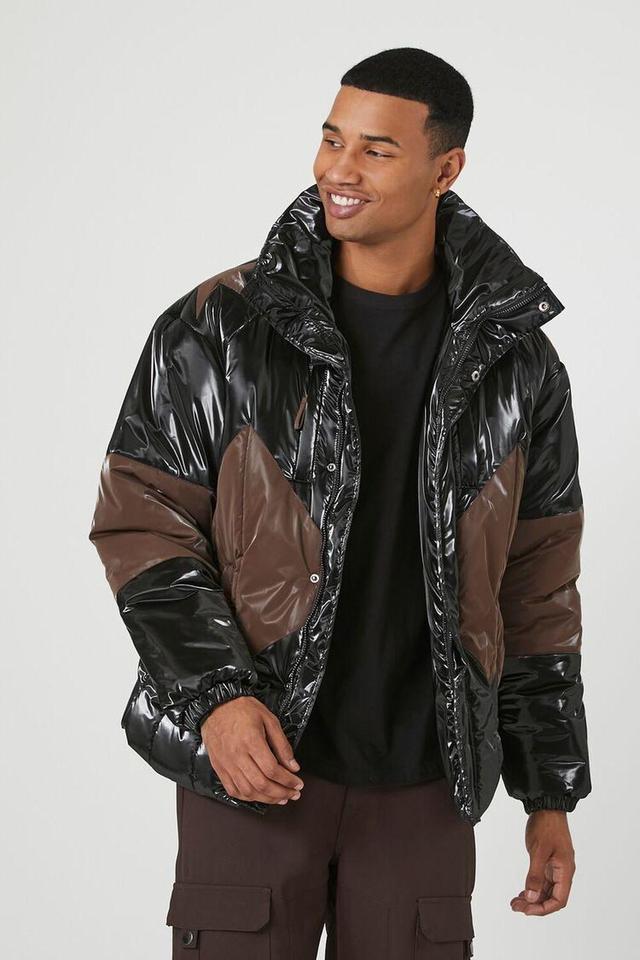 Faux Patent Leather Puffer Jacket | Forever 21 Product Image