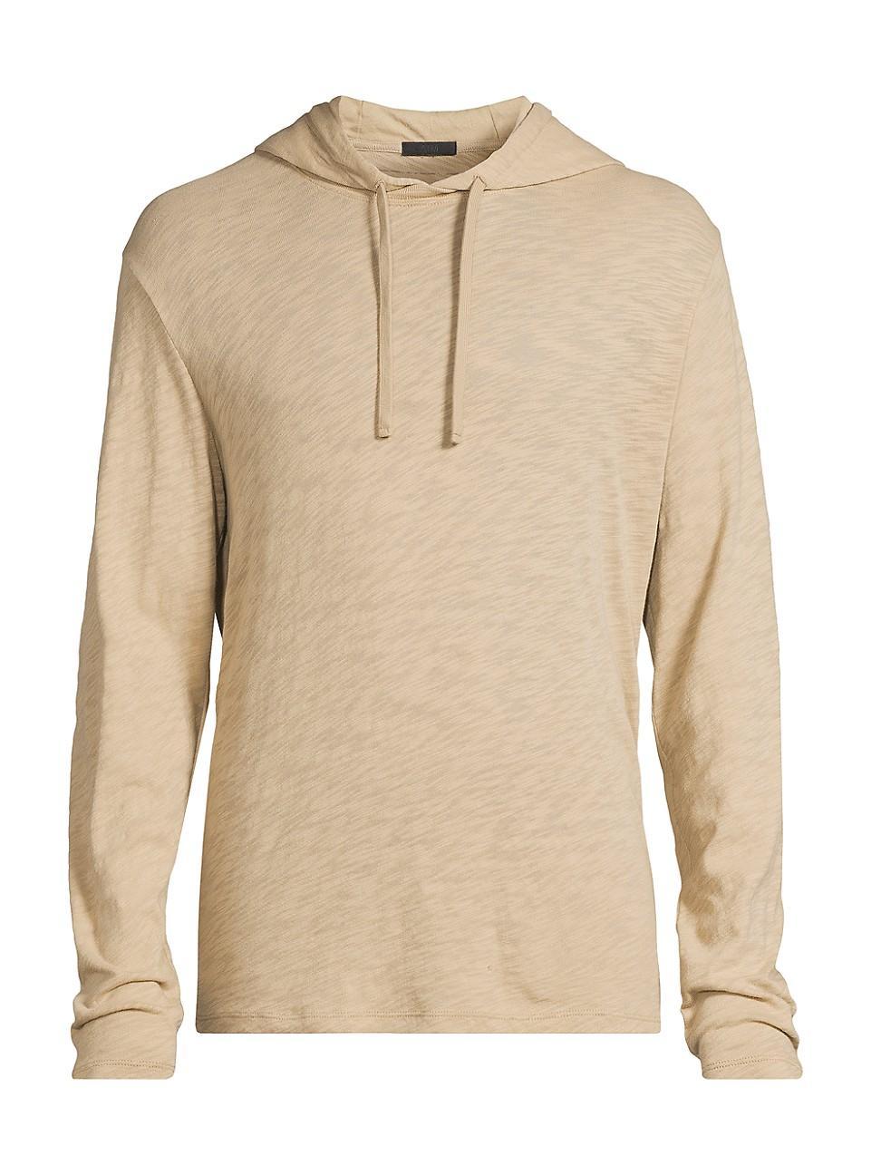 Mens Cotton Drawstring Hoodie Product Image