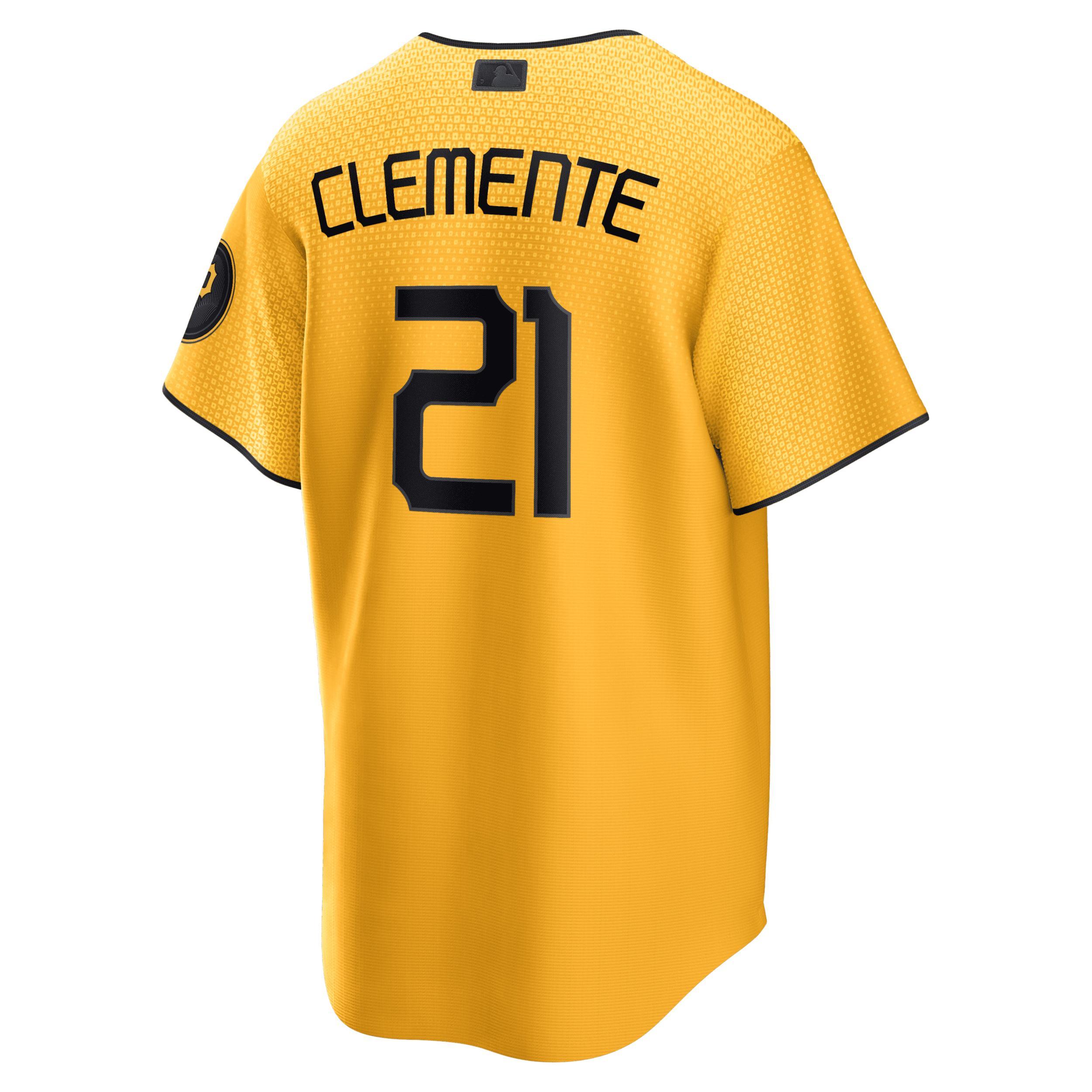 Nike Men's MLB Pittsburgh Pirates City Connect (Roberto Clemente) Replica Baseball Jersey Product Image