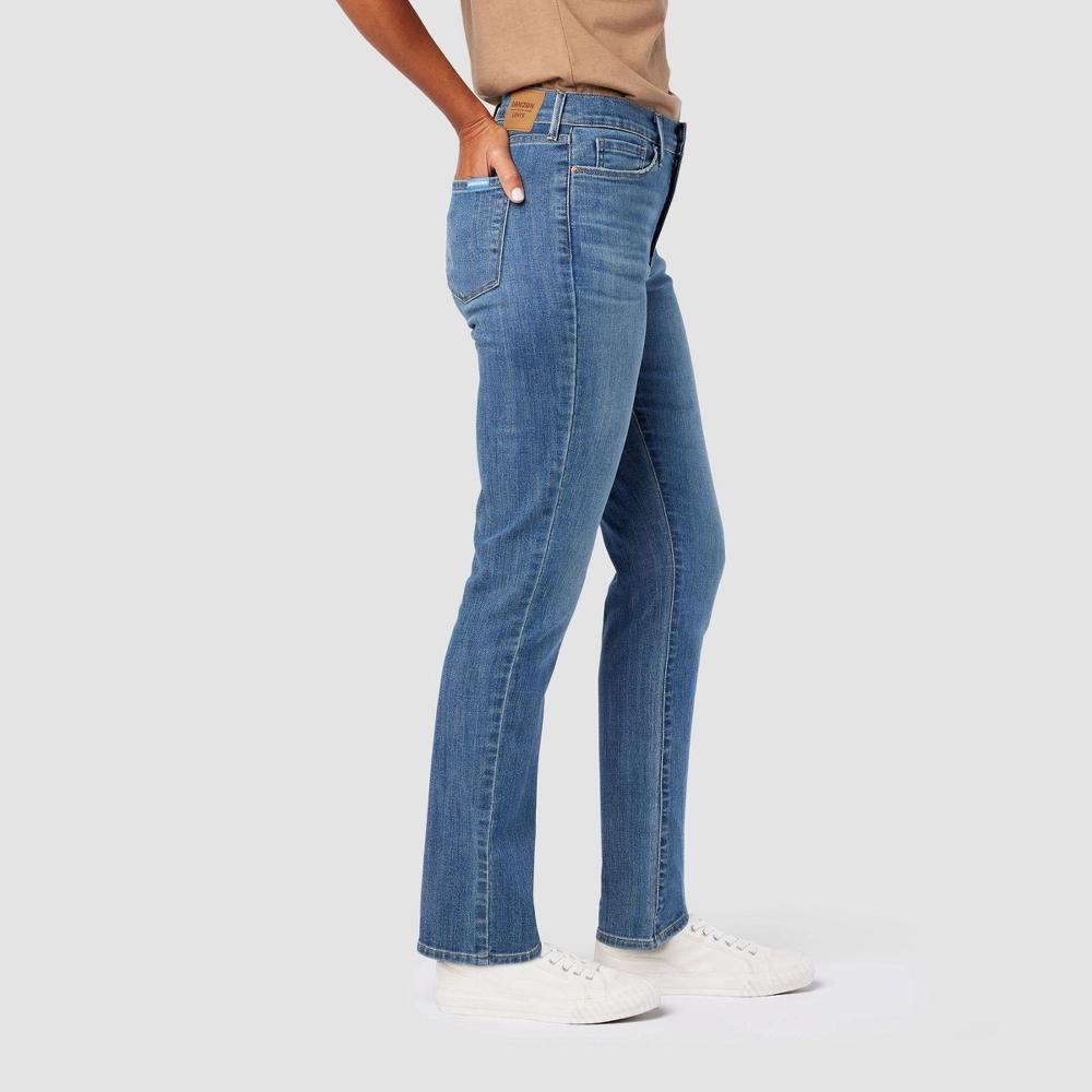 DENIZEN® from Levi's® Women's High-Rise Straight Jeans - Blue Goddess 10 Product Image