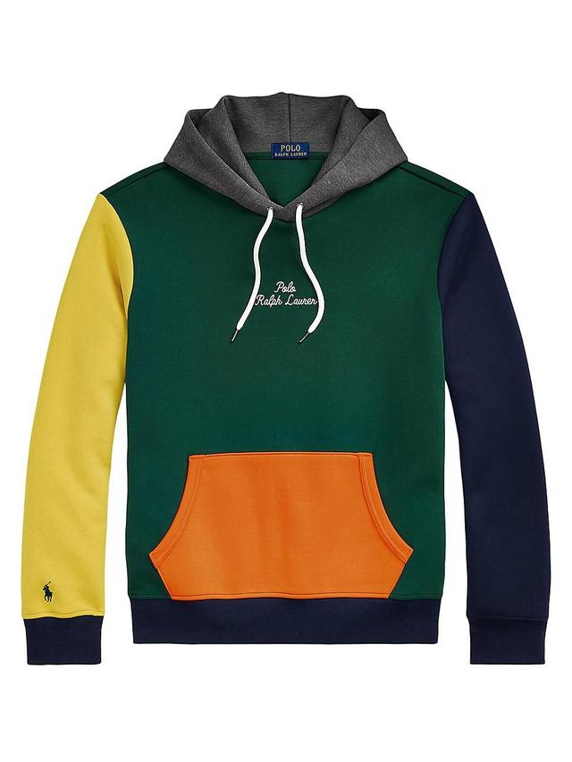 Mens Double-Knit Tech Vintage Colorblocked Logo Hoodie Product Image