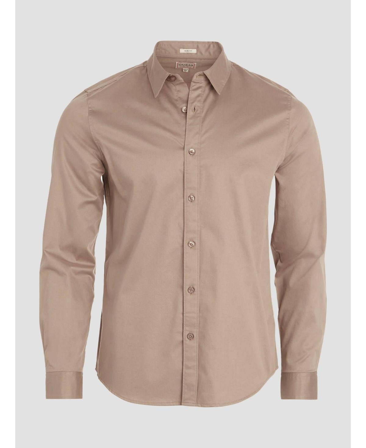 Guess Mens Luxe Stretch Long Sleeves Shirt Product Image