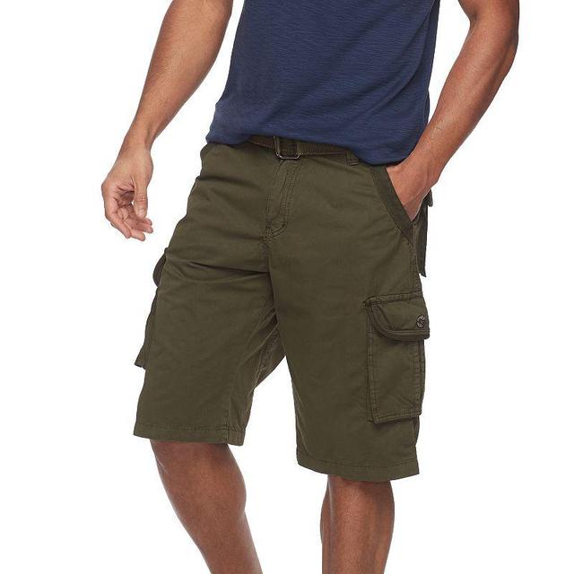 Mens RawX Regular-Fit Belted Cargo Shorts Med Purple Product Image