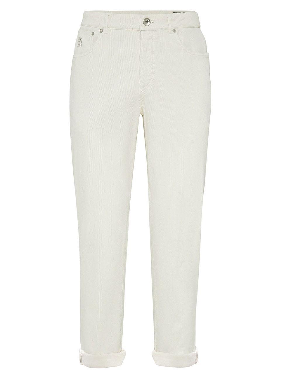 Mens Garment Dyed Italian Fit Trousers Product Image