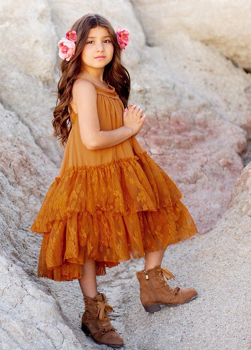 Catrina Dress in Marigold Product Image