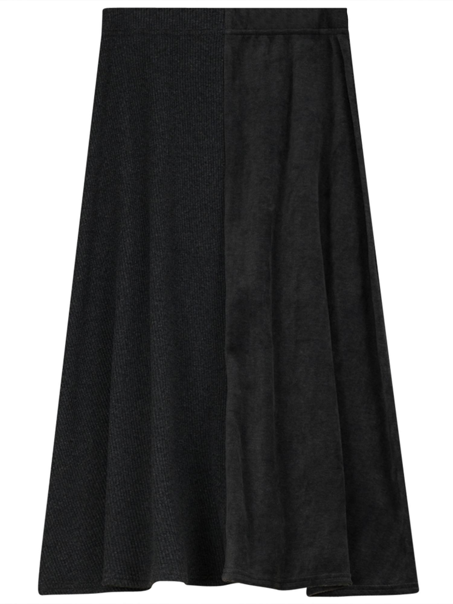 5 Stars Velour Ribbed Skirt Product Image