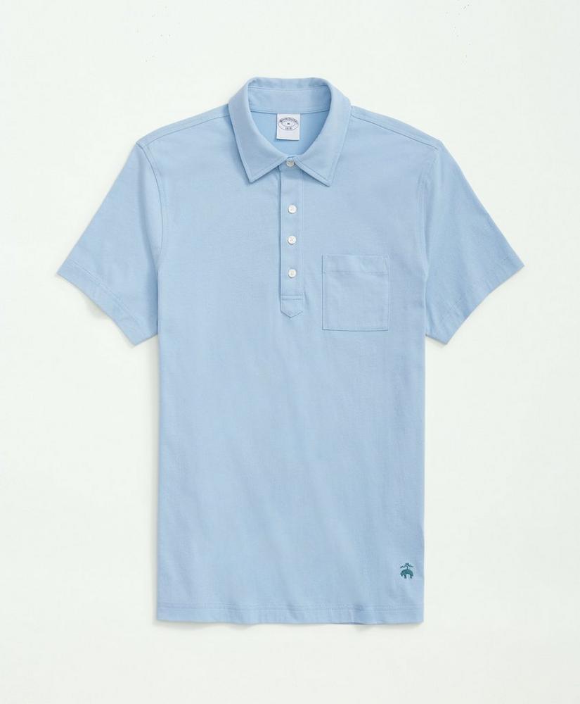 Washed Cotton Jersey Polo Shirt Product Image