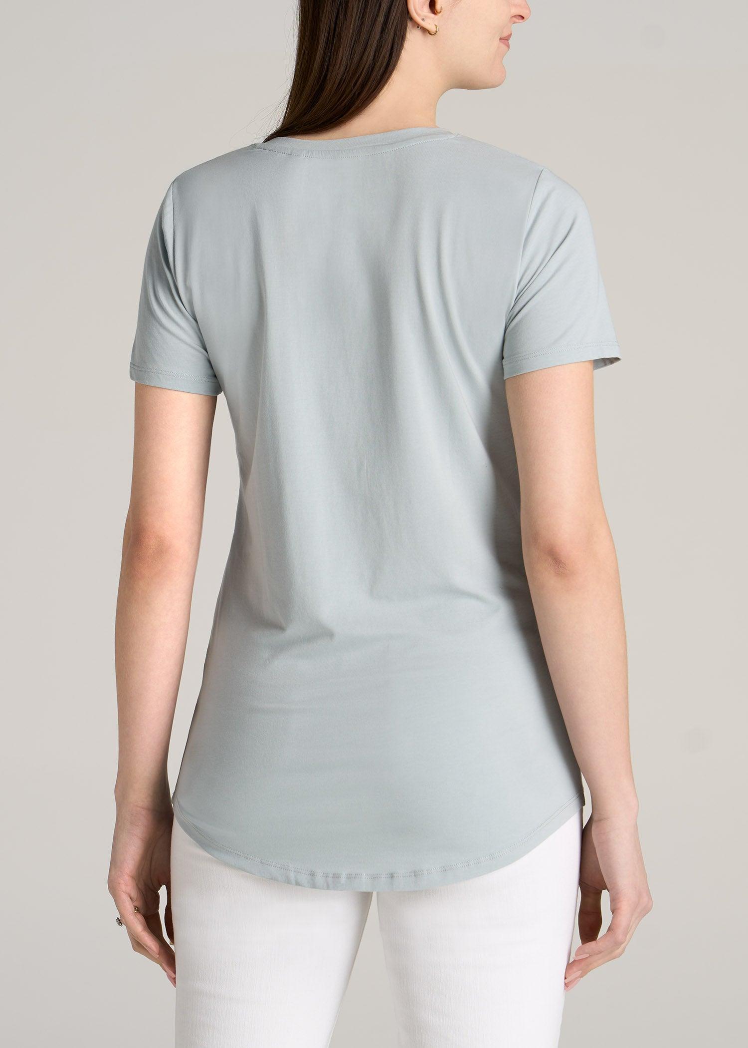 Women's Tall Scoop V-Neck Tee in Sea Salt Female Product Image