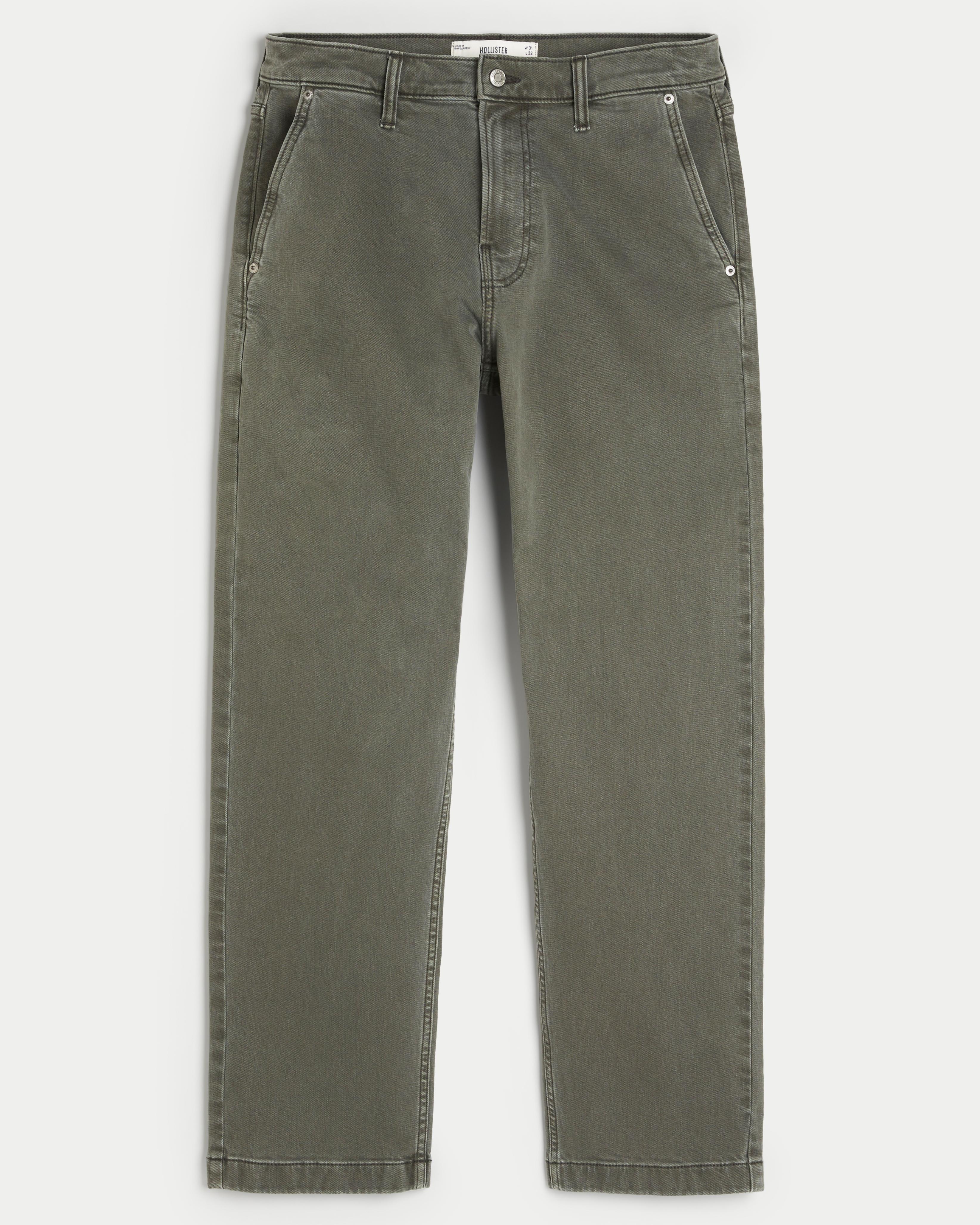 Olive Loose Jeans Product Image