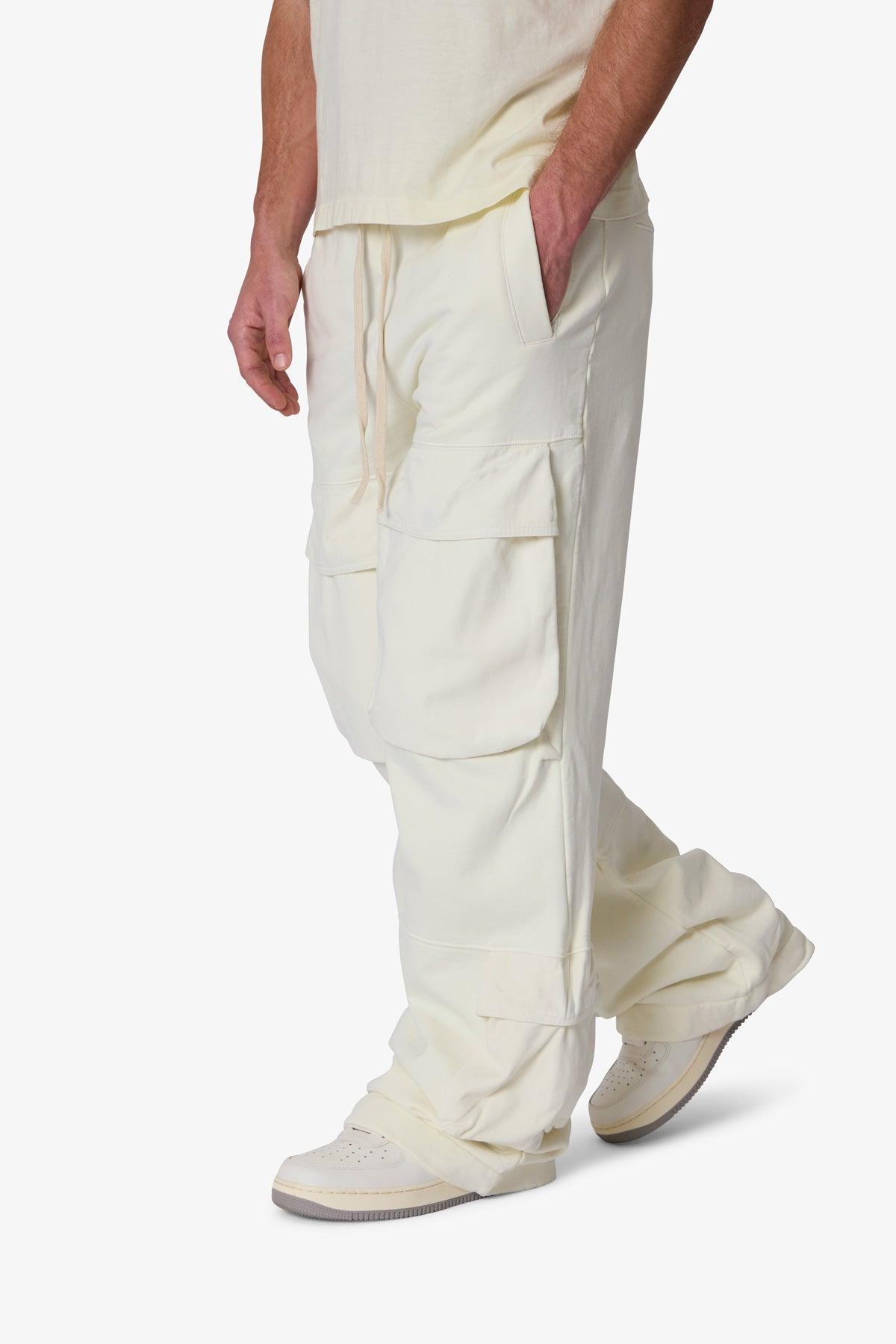 Front Cargo Sweatpants - Off White Product Image