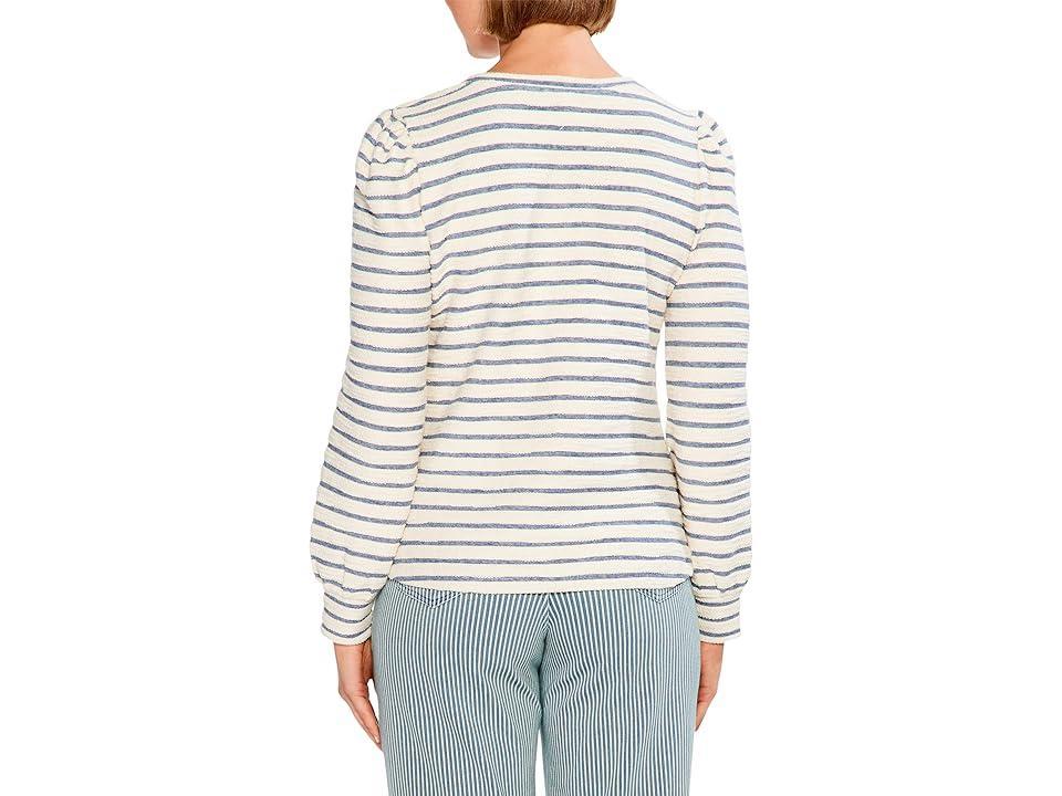 NIC+ZOE Striped Oceanus Top Multi) Women's T Shirt Product Image