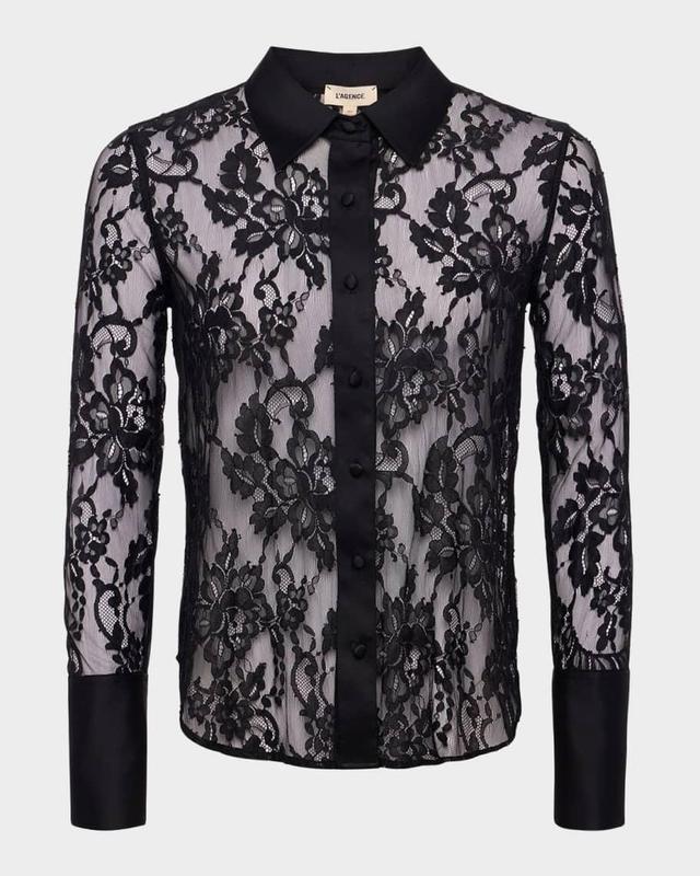 Reims Floral Lace Blouse Product Image