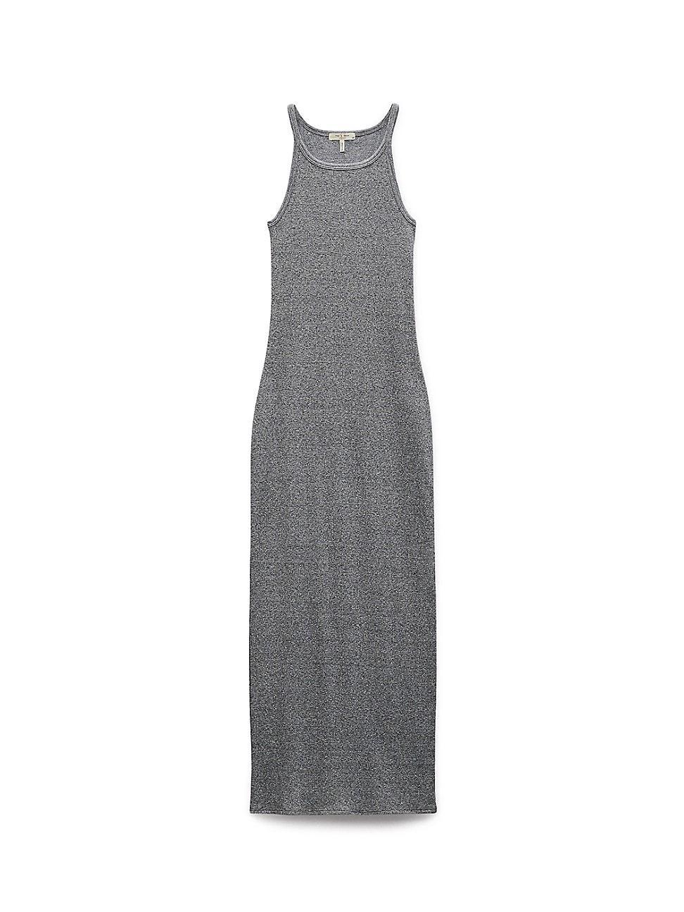 Womens The Essential Rib-Knit String Tank Maxi Dress Product Image