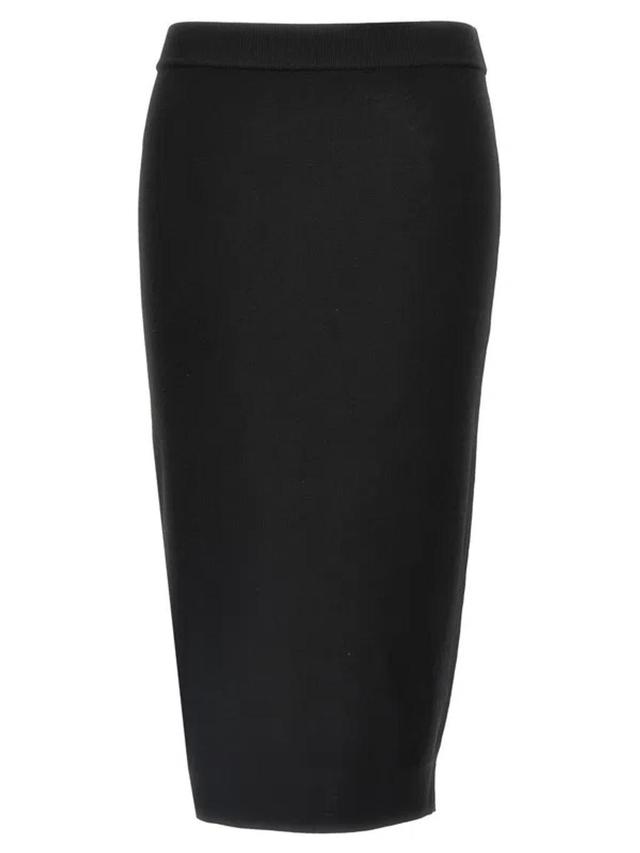 SAINT LAURENT Wool Skirt In Black Product Image