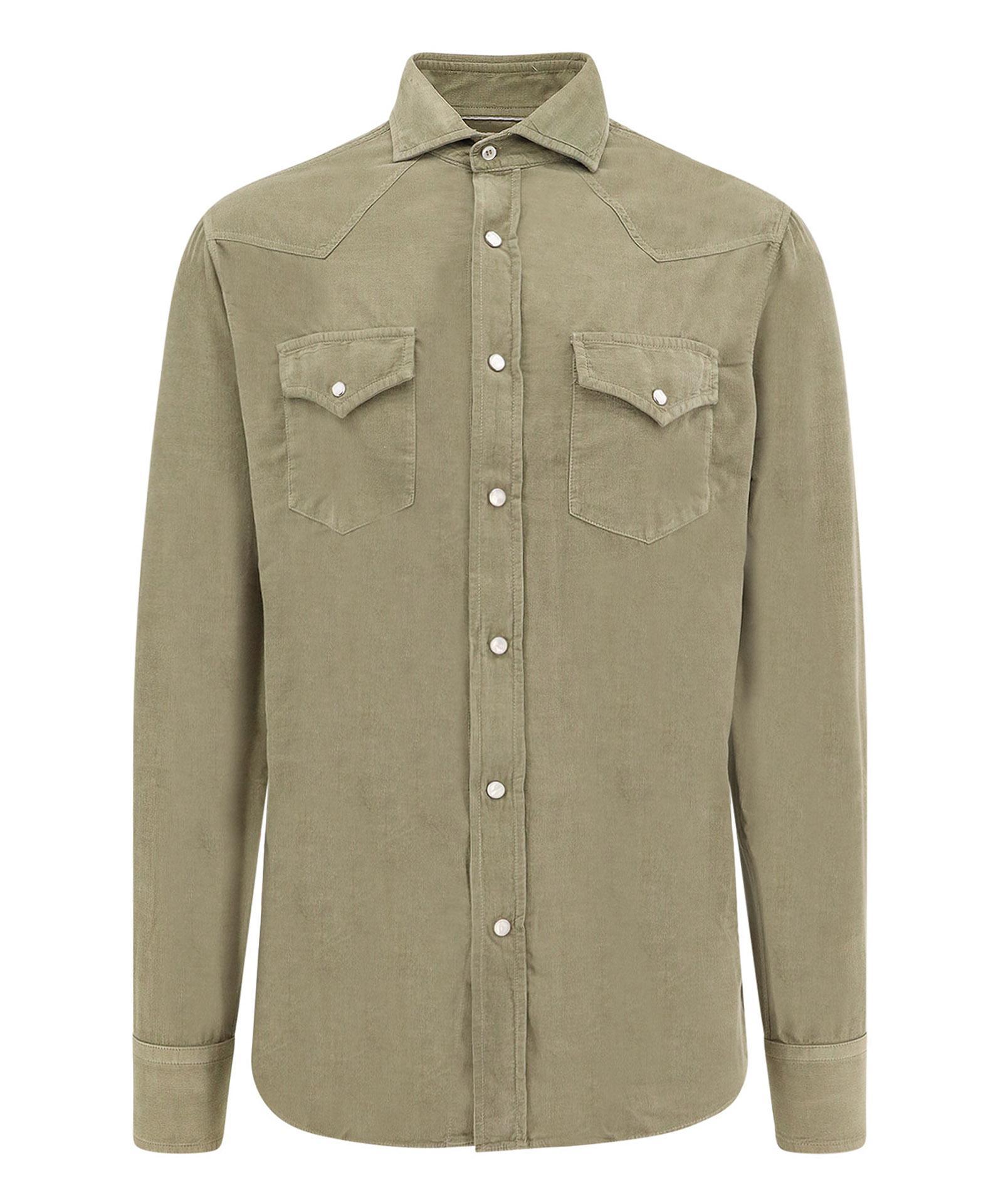 BRUNELLO CUCINELLI Shirt In Green Product Image