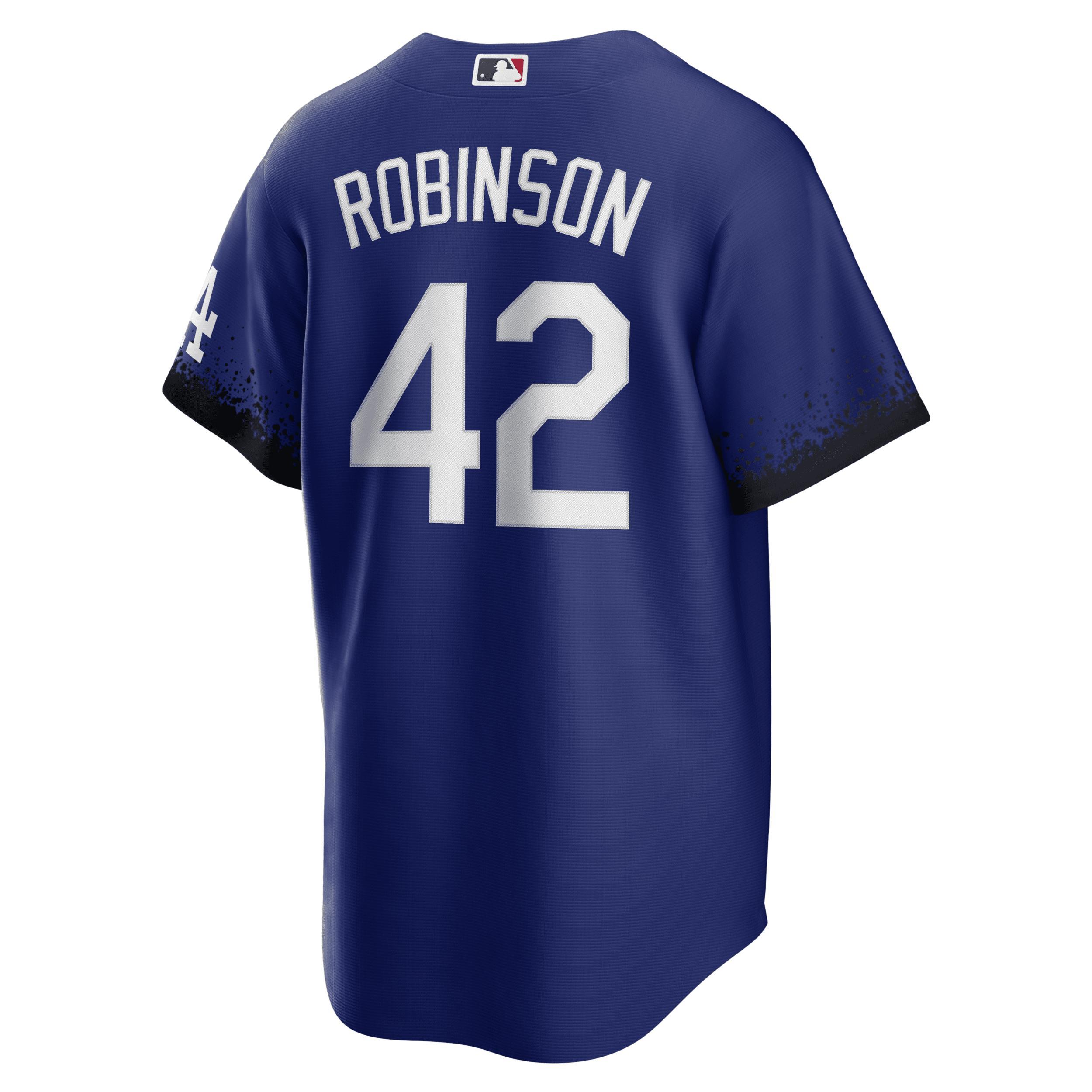 Nike Men's MLB Los Angeles Dodgers City Connect (Jackie Robinson) Replica Baseball Jersey Product Image