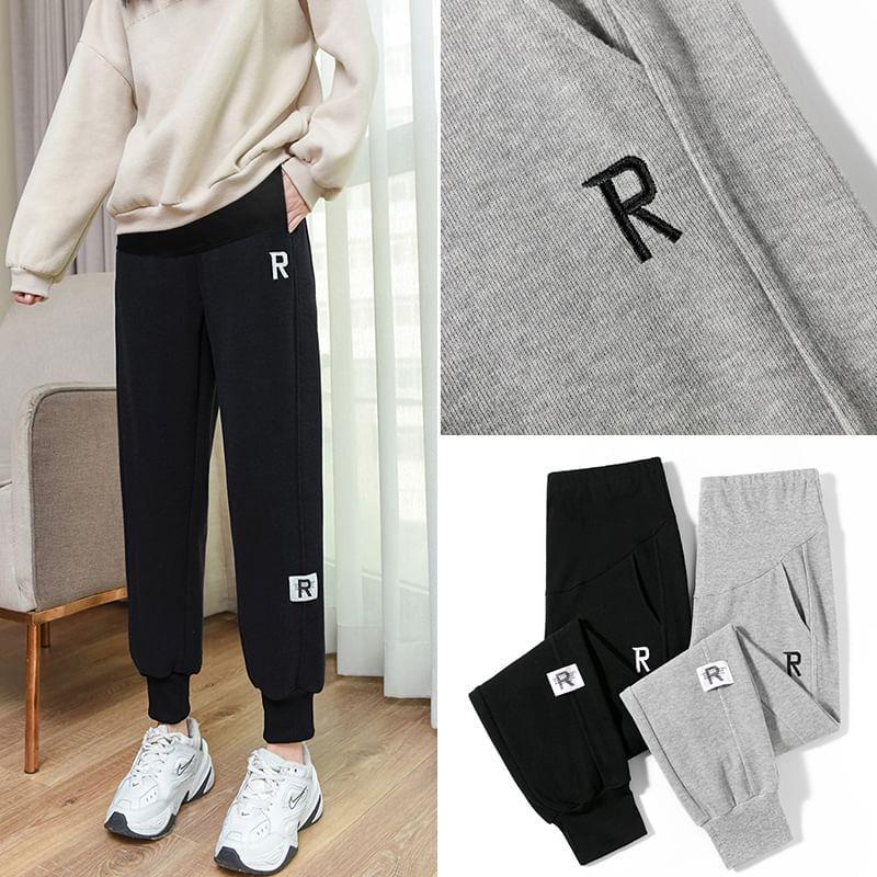 Maternity Lettering Sweatpants Product Image