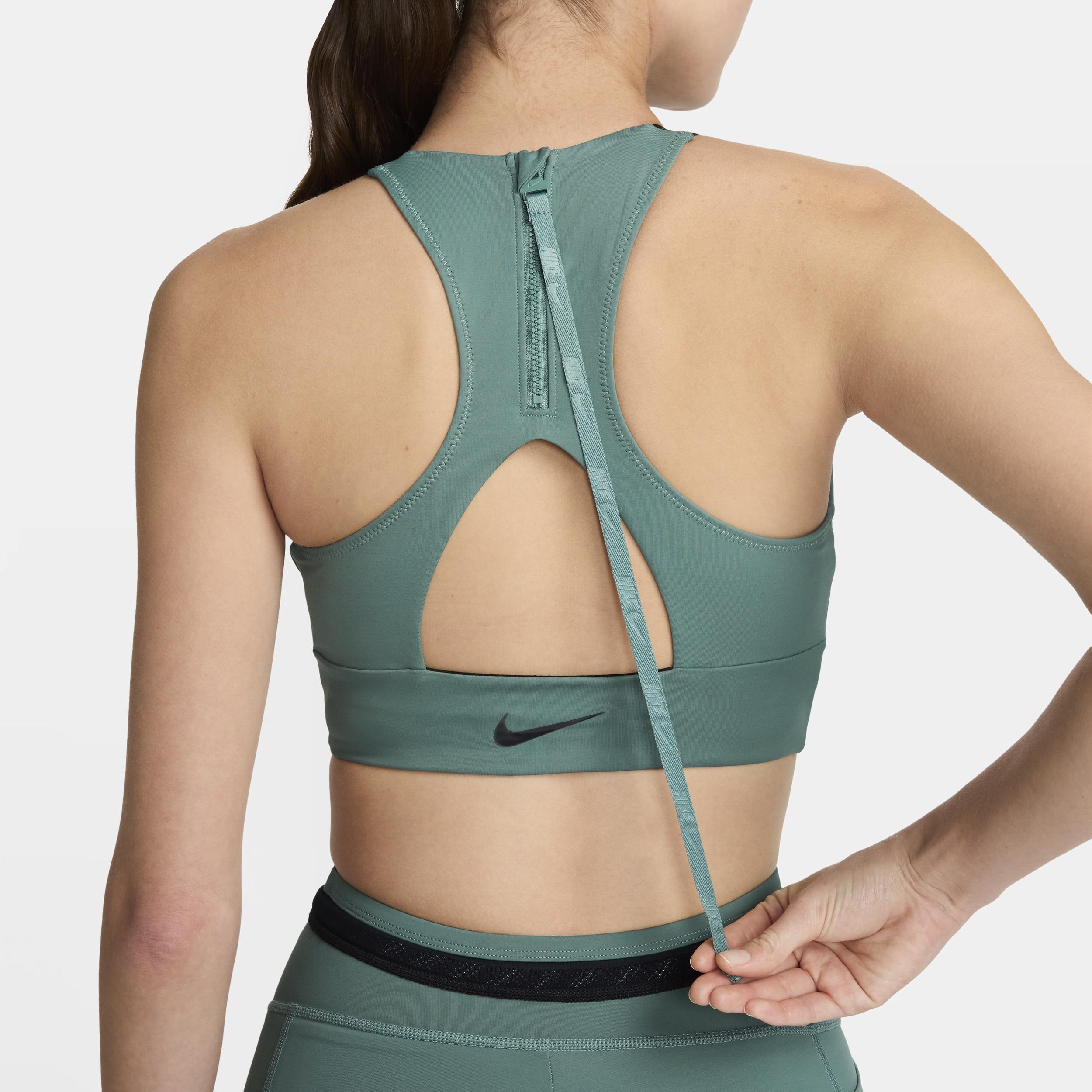 Nike Women's Swim Hydralock Fusion High-Neck Midkini Top Product Image