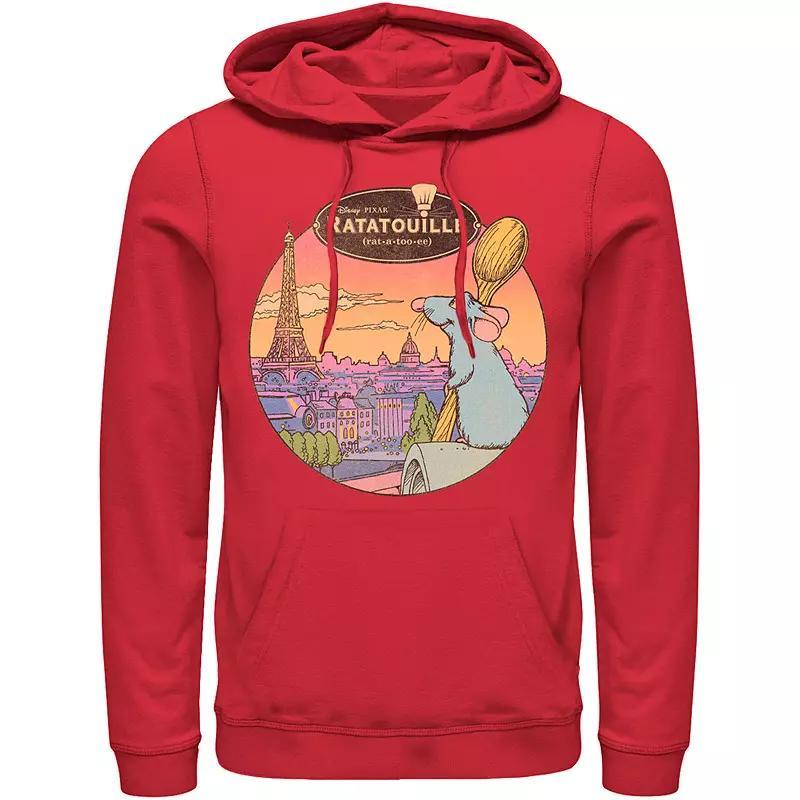 Mens Disney / Pixar Ratatouille Over Look Paris Hoodie Blue Product Image