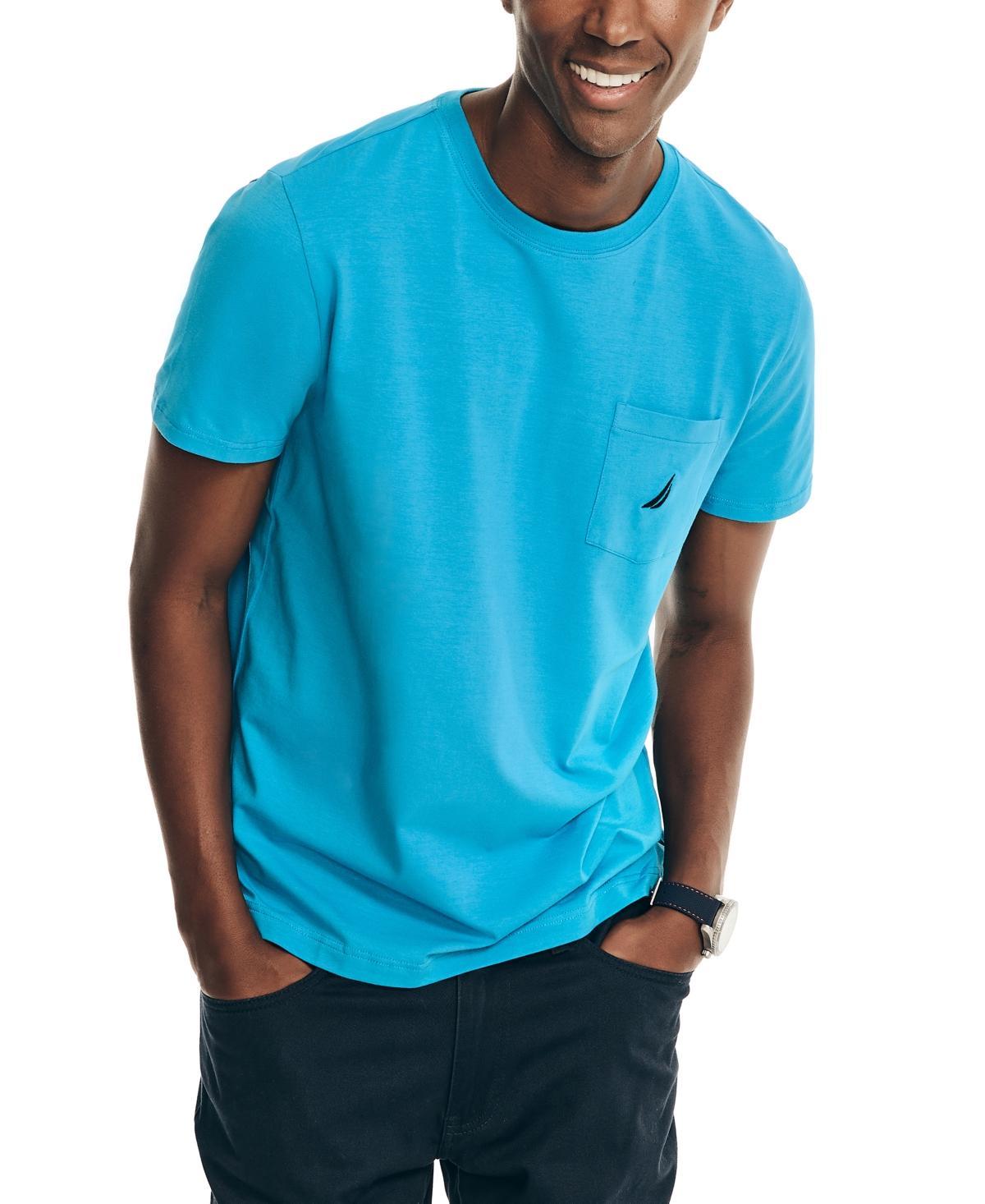 Nautica Mens Classic-Fit Solid Crew Neck Pocket T-Shirt Product Image