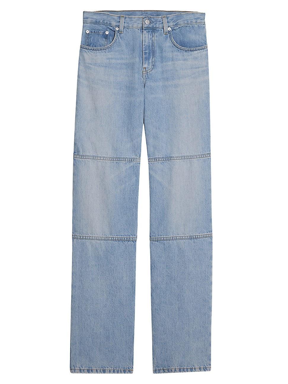 Womens Straight-Leg Carpenter Jeans Product Image