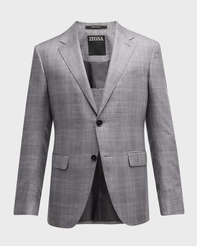 Mens Plaid Cashmere-Blend Sport Coat Product Image