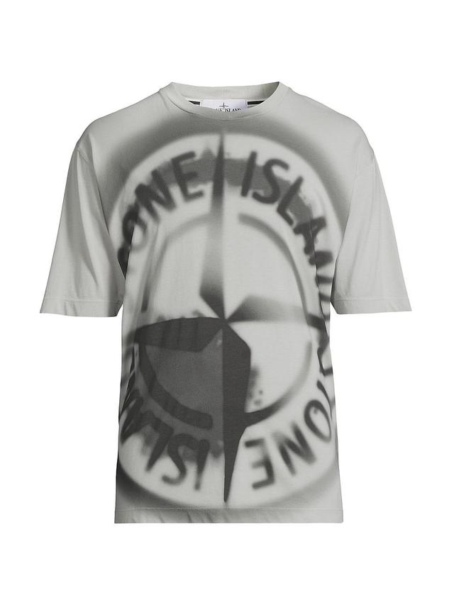 Mens Graphic Cotton Crewneck T-Shirt Product Image