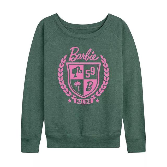 Womens Barbie Varsity Malibu Seal Lightweight French Terry Sweatshirt Product Image