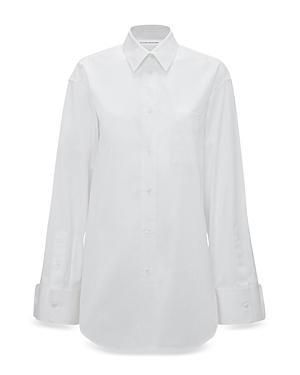 Victoria Beckham Oversize Cotton Poplin Button-Up Shirt Product Image