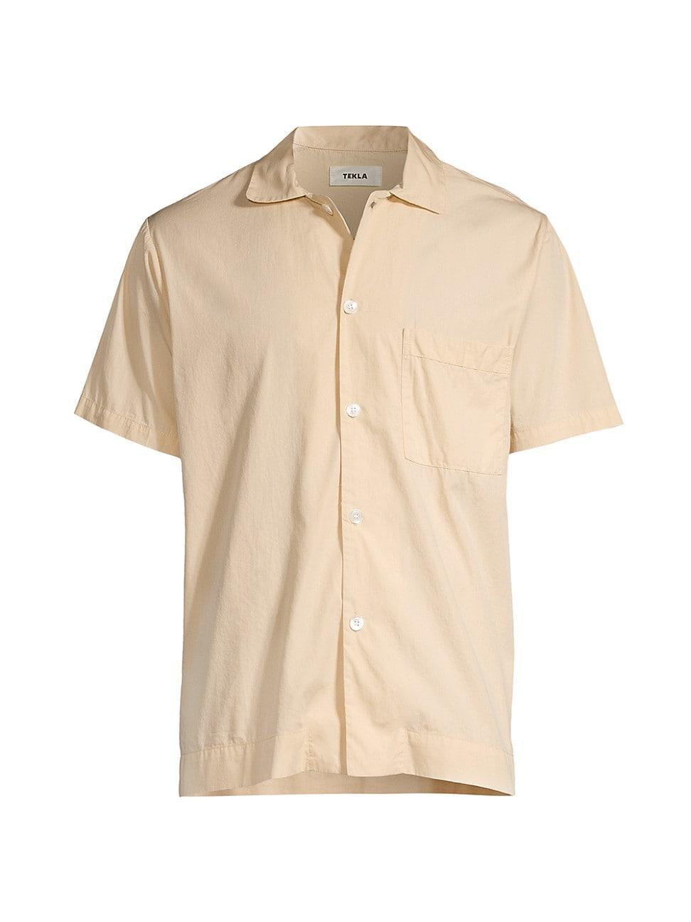 Mens Short-Sleeve Pajama Shirt Product Image