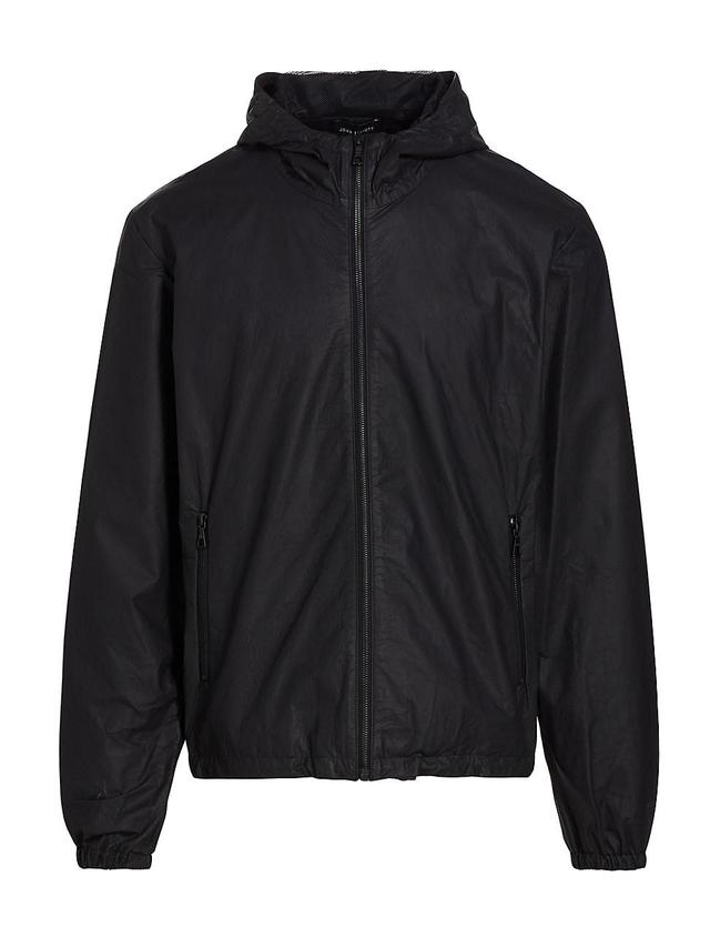 Mens Leather Zip-Up Jacket Product Image