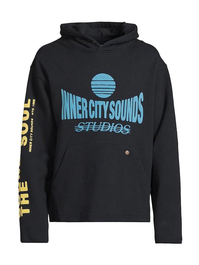 Mens Sounds Of The Inner City Studio Logo Cotton Hoodie Product Image