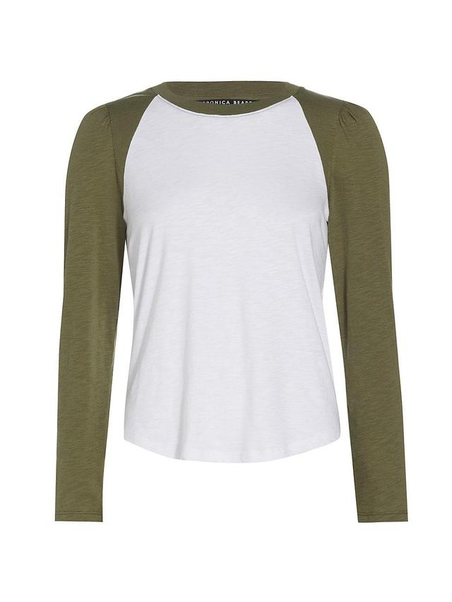 Womens Mason Two-Tone Cotton Baseball Tee Product Image