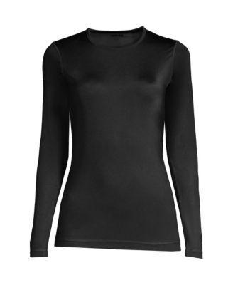 Petite Lands End Thermaskin Heat Crewneck Undershirt, Womens Product Image