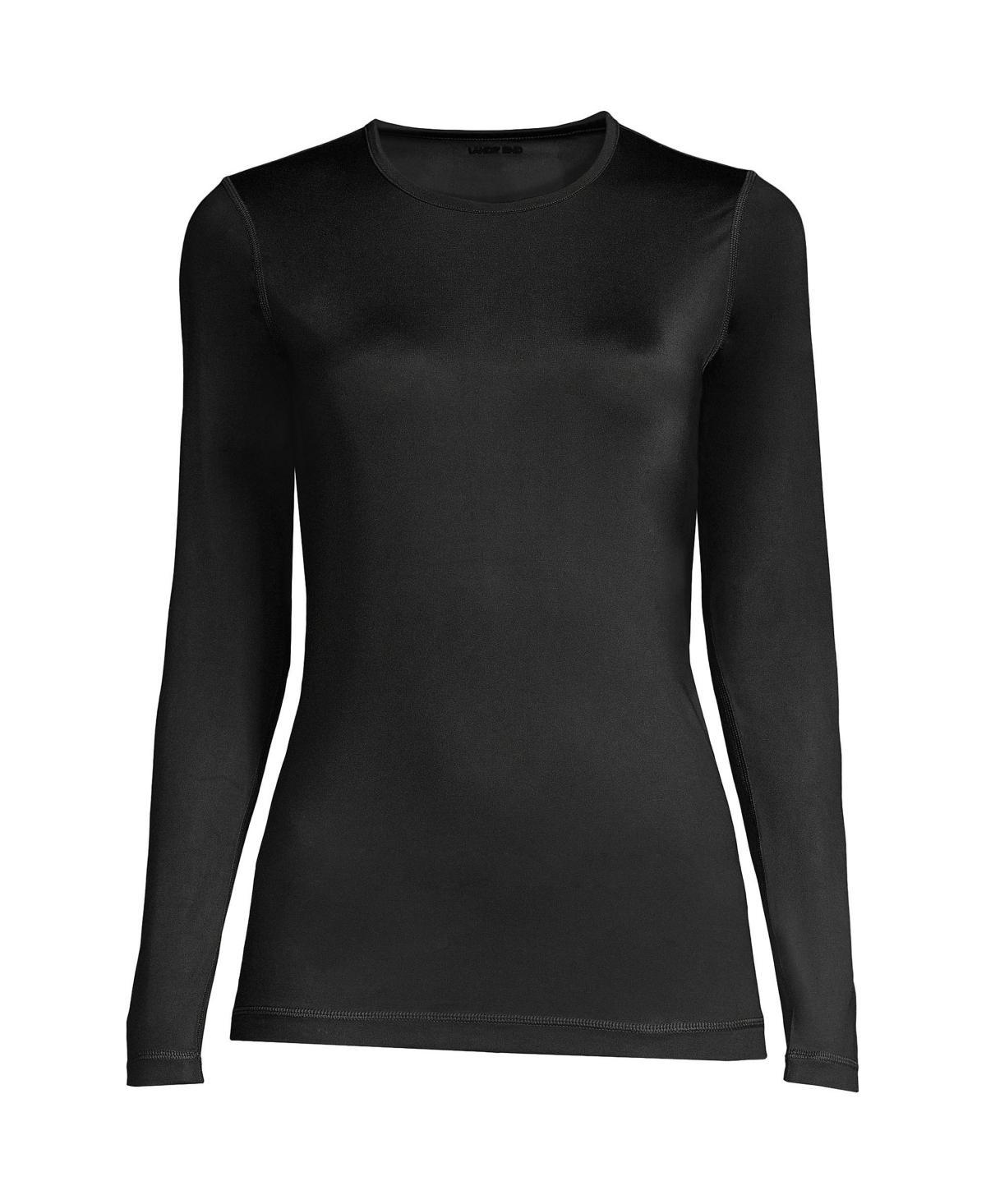 Petite Lands End Thermaskin Heat Crewneck Undershirt, Womens Product Image