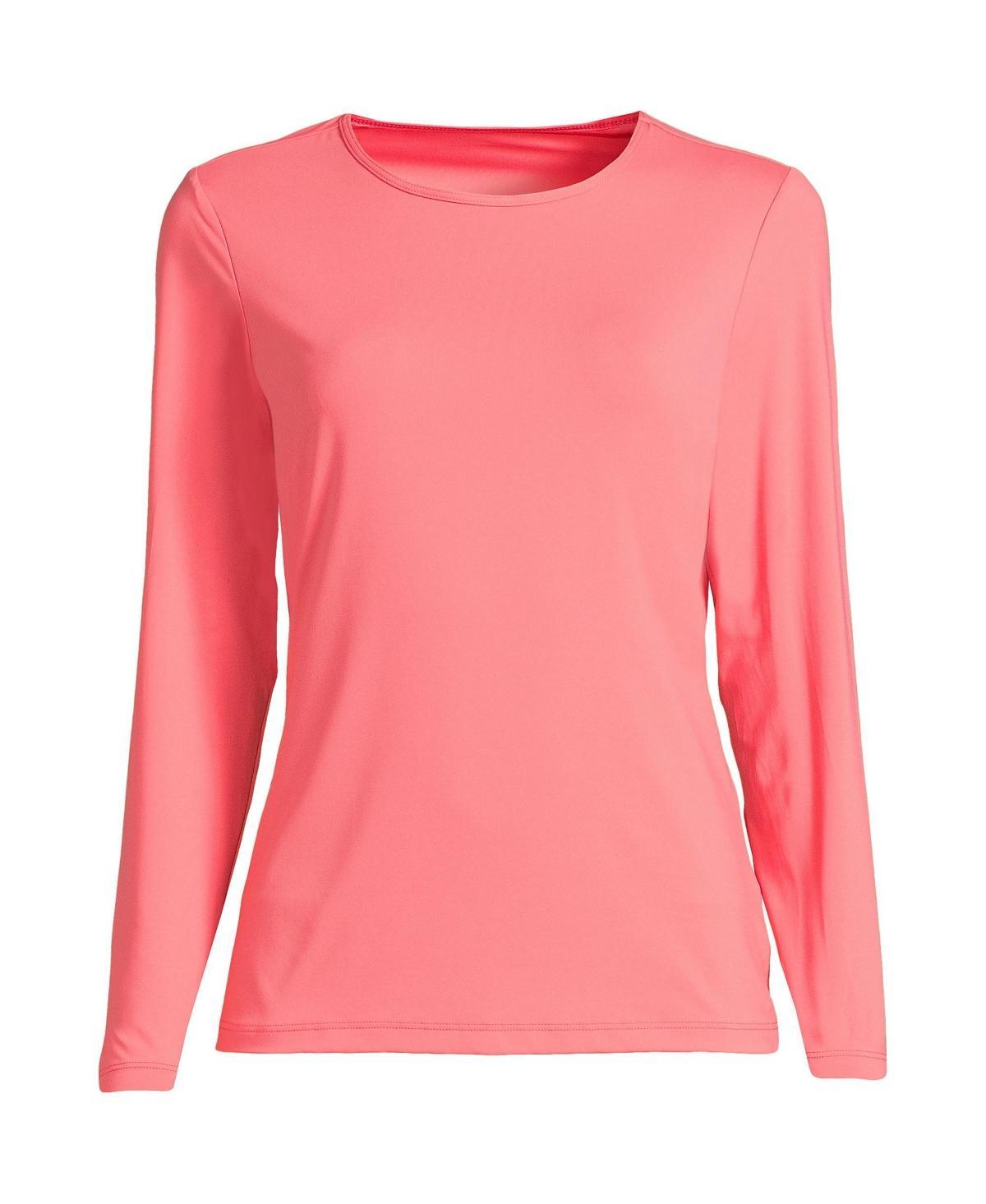 Plus Size Lands End UPF 50 Long Sleeve Rash Guard, Womens Product Image