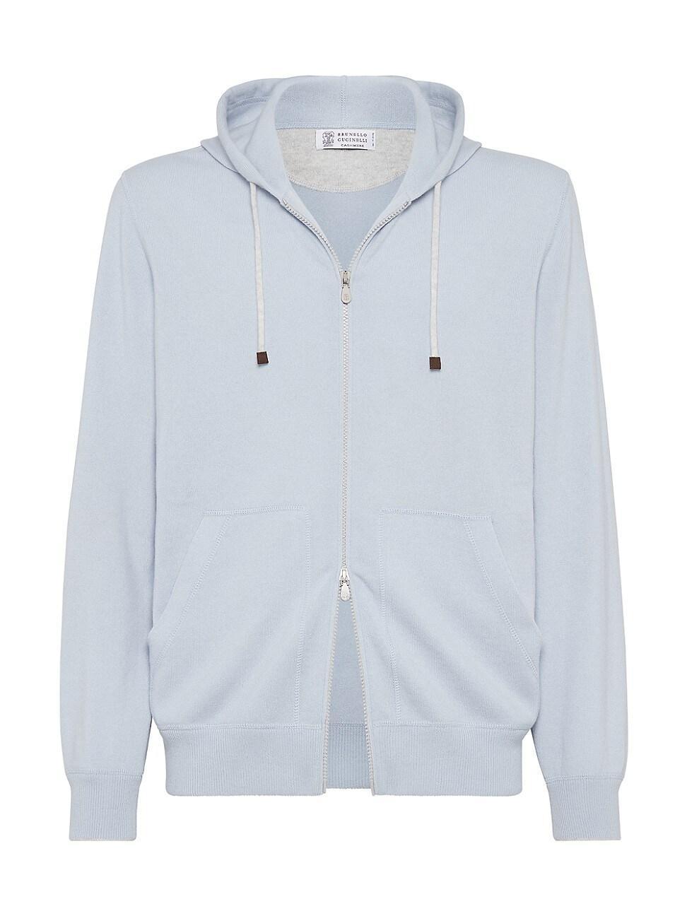 Brunello Cucinelli Two-Way Zip Cashmere Hoodie Product Image